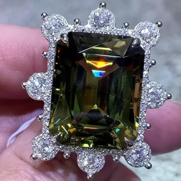 Emerald cut cocktail ring new arrivals