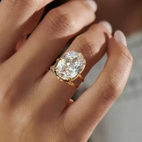 5.8ct Oval Cut White Sapphire Wedding Ring Set