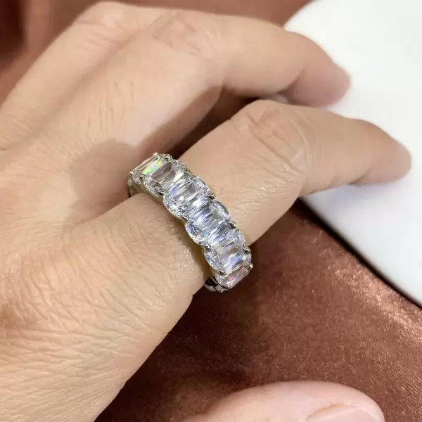 16ctw Cushion-shaped Criss Cut Eternity Ring