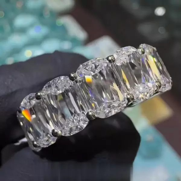 16ctw Cushion-shaped Criss Cut Eternity Ring