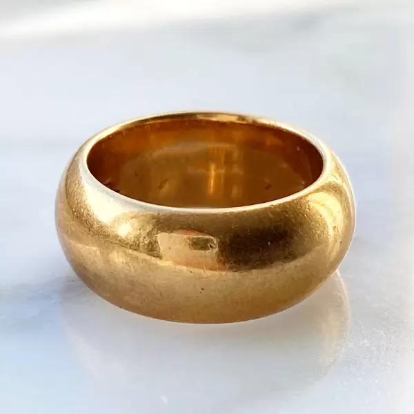 8MM Width High-Polished Classic Antique Wedding Band