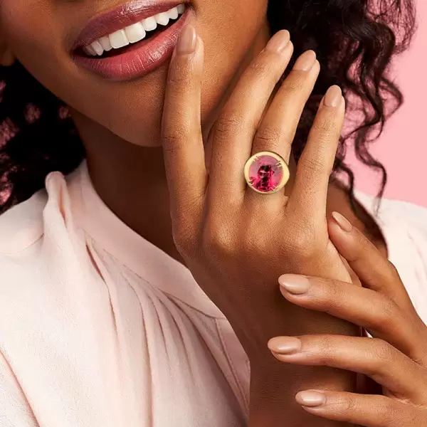13ct Fat Oval Cut Ruby Matte Hollow Vintage Cocktail Ring 