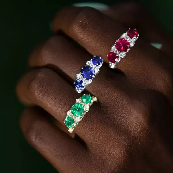 3.5ctw Round Cut Ruby Art-deco Engagement Ring