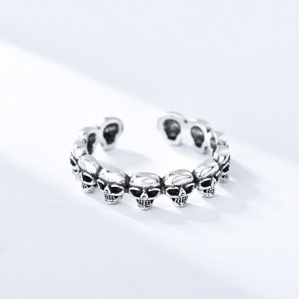 Wome Free Open Skull Ring 