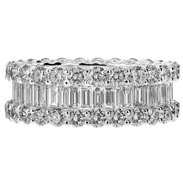 5.44ctw Baguette Cut Eternity Band