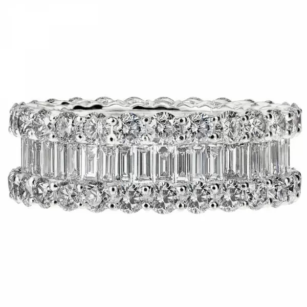 5.44ctw Baguette Cut Eternity Band