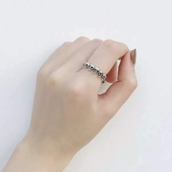 Wome Free Open Skull Ring 