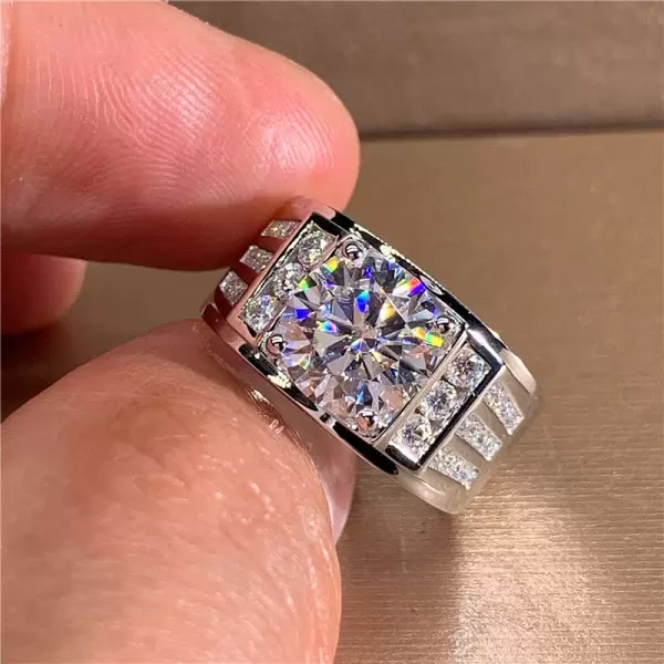 White sapphire online men's jewelry