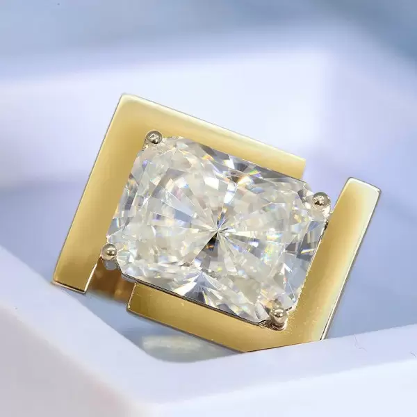 14ct Radiant Cut Bold Men's Cocktail Ring