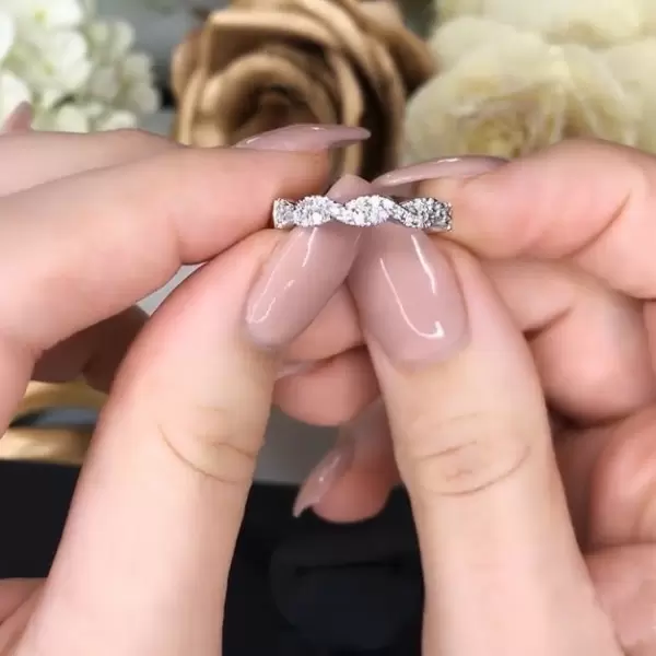 Handmade Women's Anniversary Wedding Band