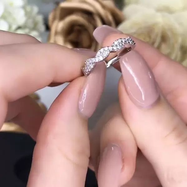 Handmade Women's Anniversary Wedding Band