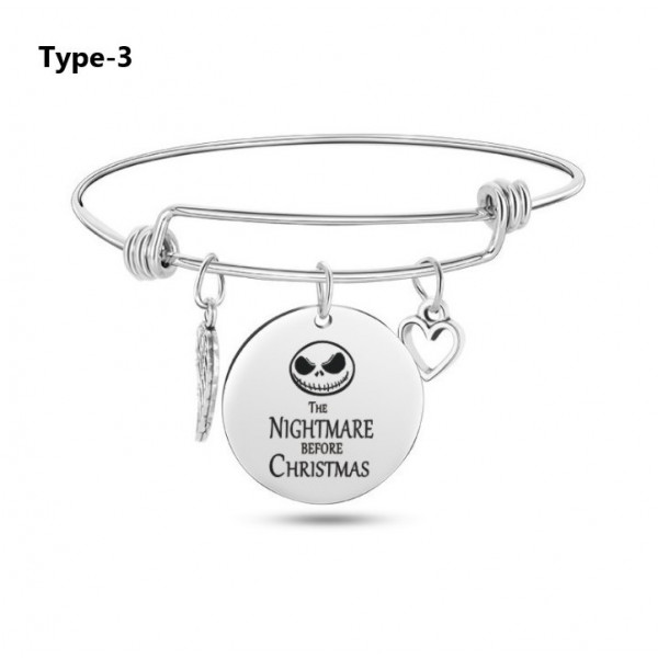 Halloween Nightmare Before Titanium Steel Bracelet