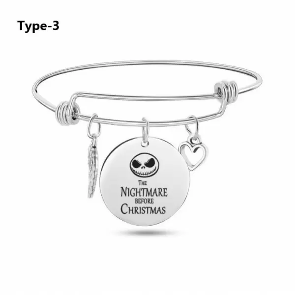 Halloween Nightmare Before Titanium Steel Bracelet