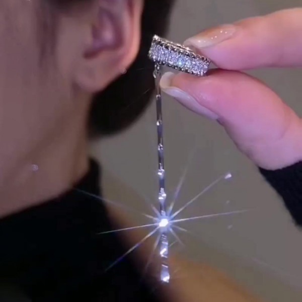 Fashion Micro Pave Setting Hoop Earrings