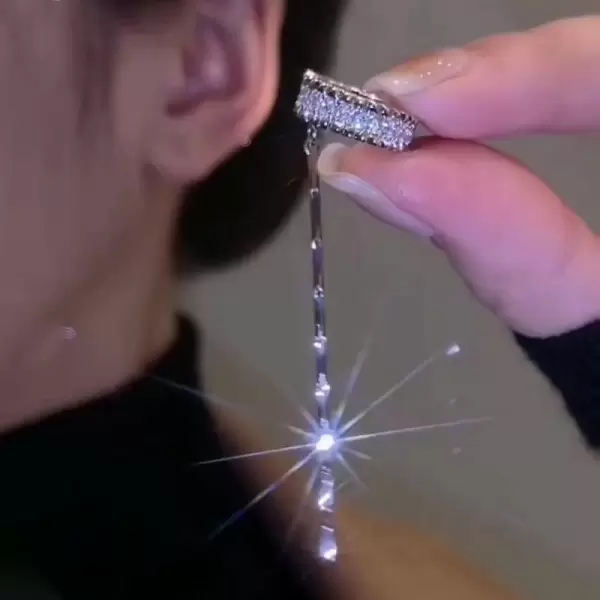 Fashion Micro Pave Setting Hoop Earrings