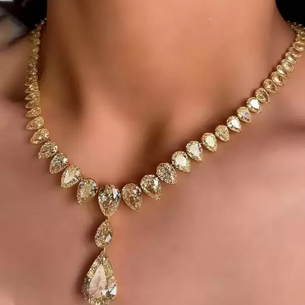 Yellow sapphire necklace designs top