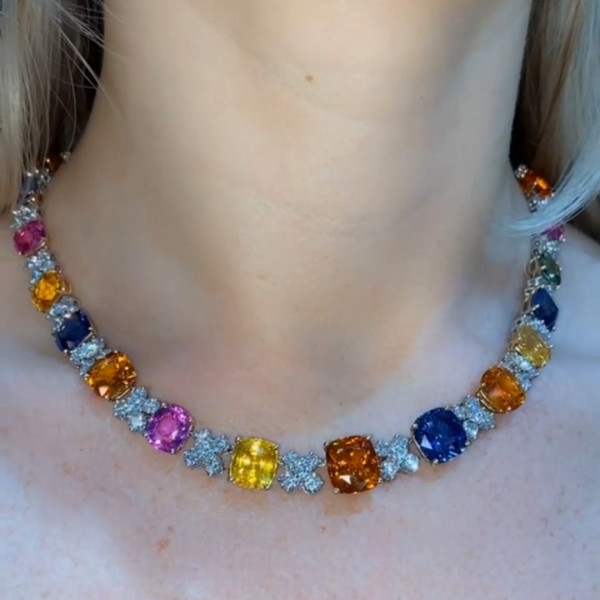 Sapphire shop statement necklaces