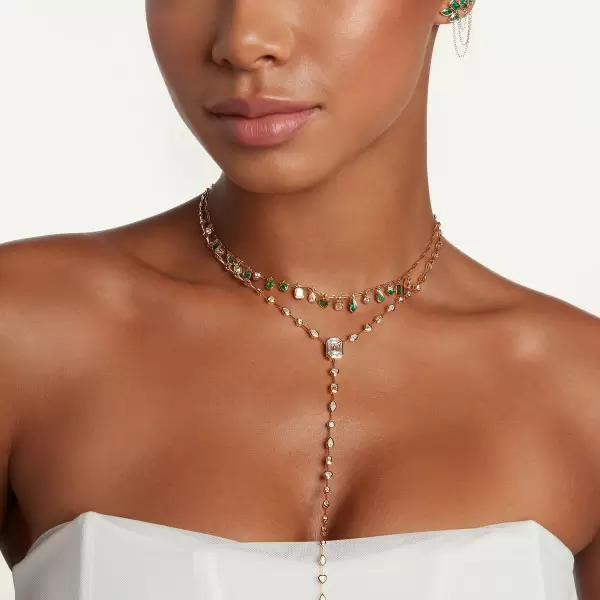 4.5ctw Multi-cut White Sapphire Dainty Y Necklace