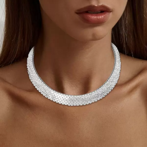 Luxurious Baguette Cut Tennis Necklace