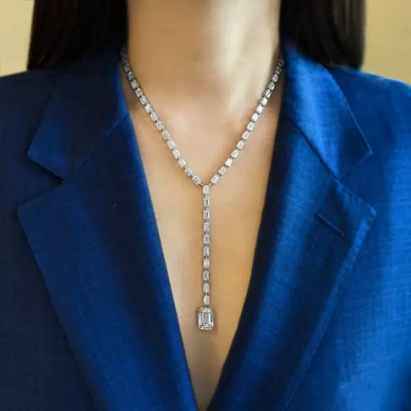 Gorgeous Emerald Cut Necklace