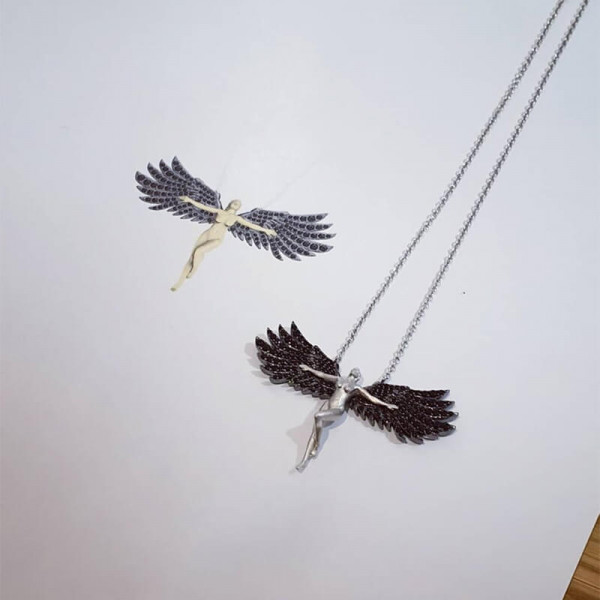 The Flying Night Angel Necklace