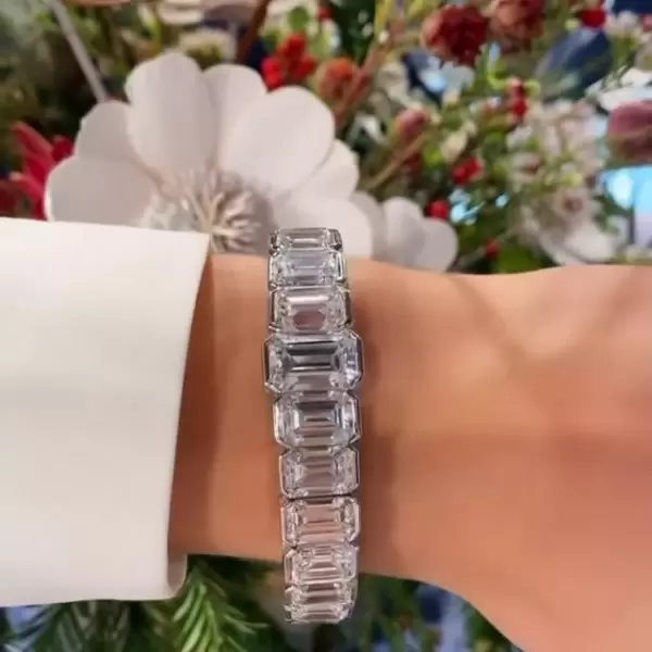 Diamond Treats bracelet femme ARGENT STERLING 925.Saphir, émeraude, rubis  ou zircons cubiques blancs 3mm.Bracelet dames 15255 - Achat / Vente bracelet  - gourmette Diamond Treats bracelet f Mixte Adulte Argent Argenté Saphir -  Cd