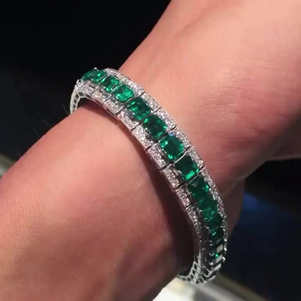 Green sapphire shop bracelet