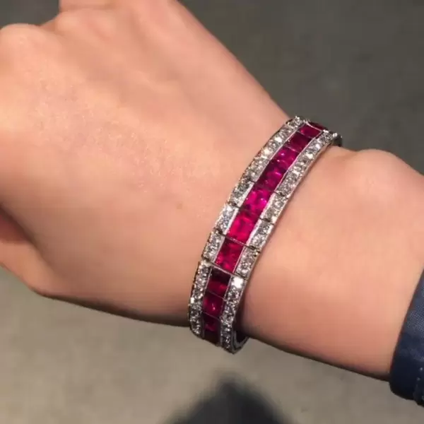 Vintage store ruby bracelet