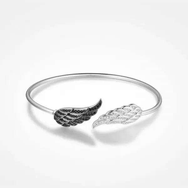 Angel Wings Cuff Bangle Bracelet