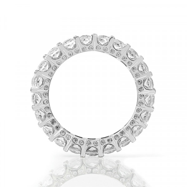 Handmade Radiant Cut Eternity Women's Band