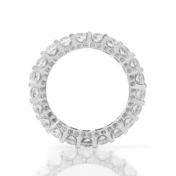 Handmade Radiant Cut Eternity Women's Band