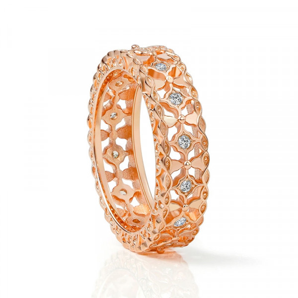 Handmade Rose Gold Vintage Women's Band