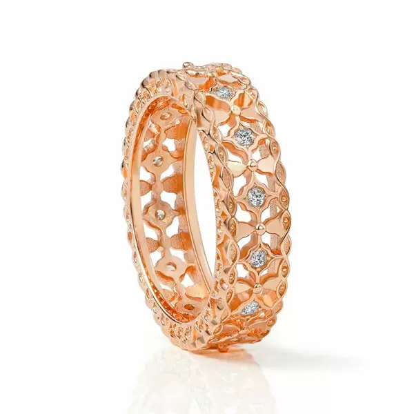 Handmade Rose Gold Vintage Women's Band