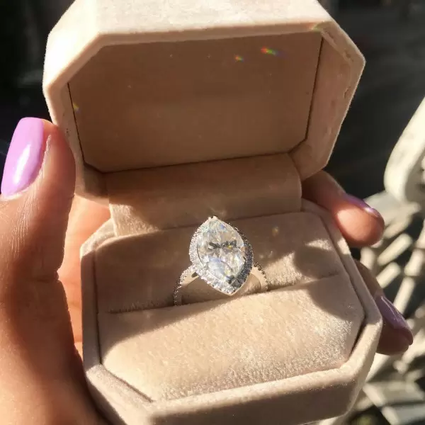 Handmade 2.65 ct Marquise Cut 925 Sterling Silver Engagement Ring