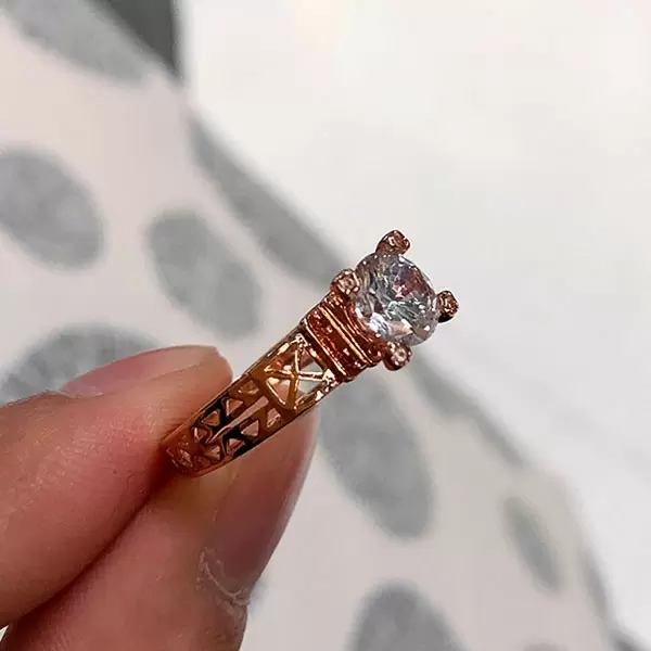 Handmade Round Cut 925 Sterling Silver Engagement Ring 1.5 CT