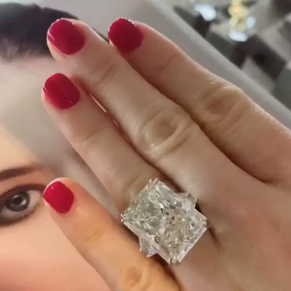 Fake radiant sale cut engagement rings