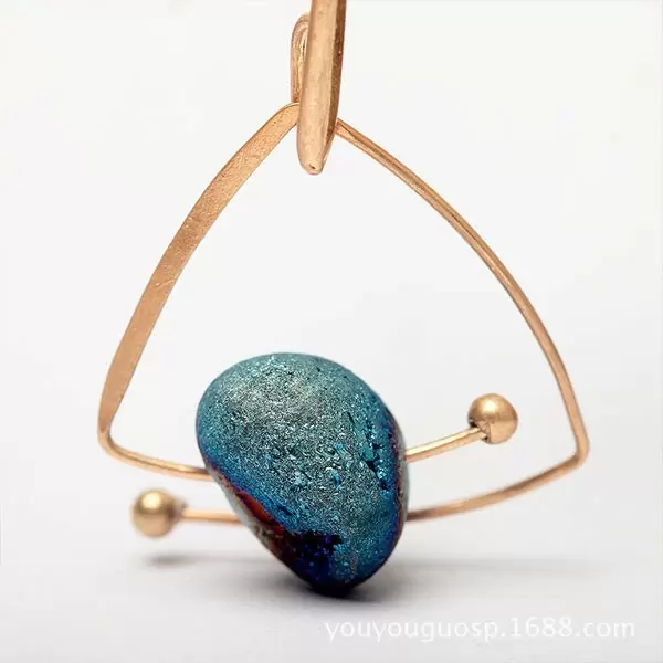 Original Design Natural Stone Earring