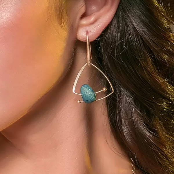 Original Design Natural Stone Earring