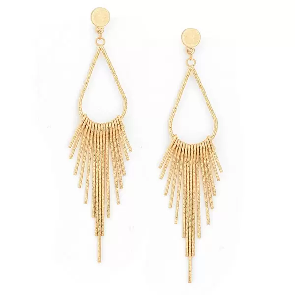 Original Design Drop Shape Tassel Earrings