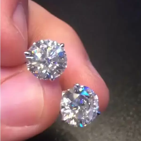 2 carat shop white sapphire earrings