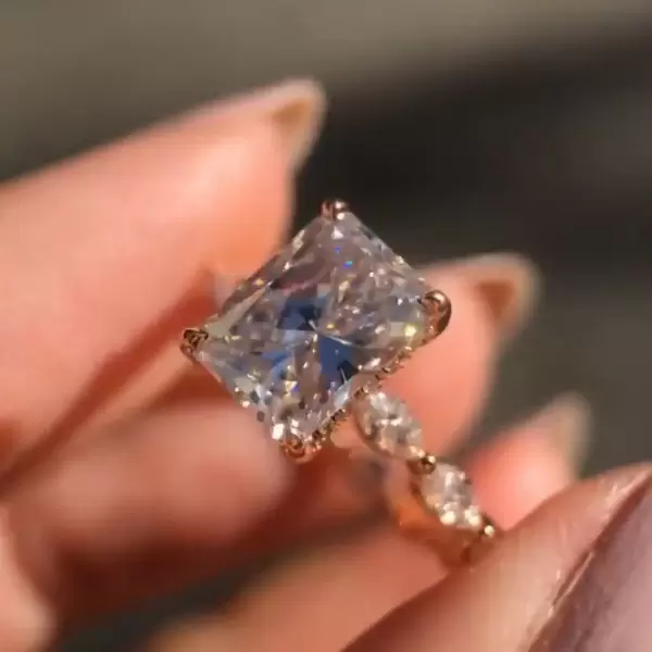 4 ct sales white sapphire ring