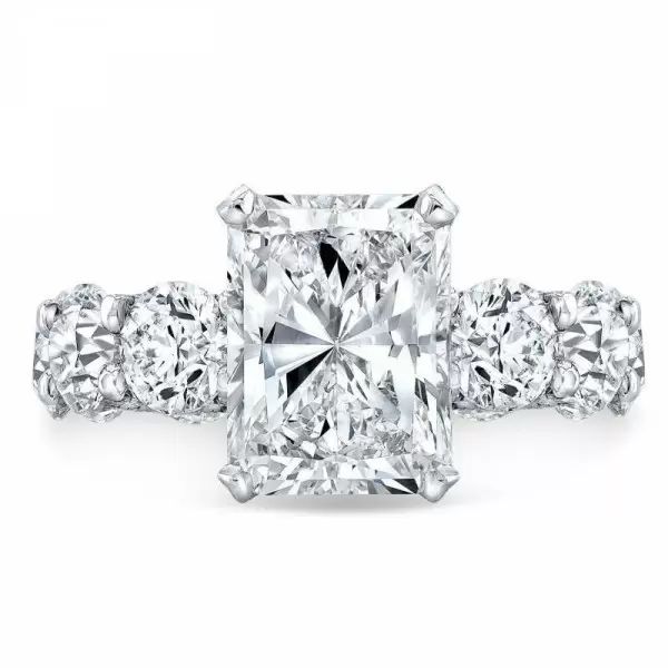 Handmade 5.0 CT Radiant Cut Sterling Silver Ring