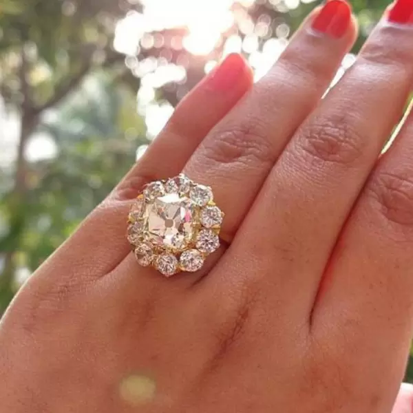 4 ct sales white sapphire ring