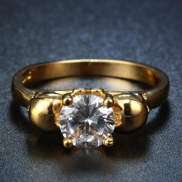 Handmade 1.5CT Skull Ring