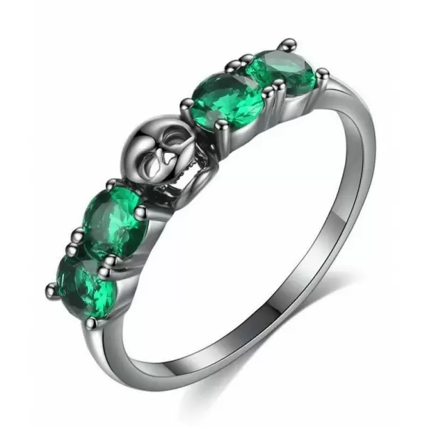 Fashion Skull Eternity Band Ring/2 Colors