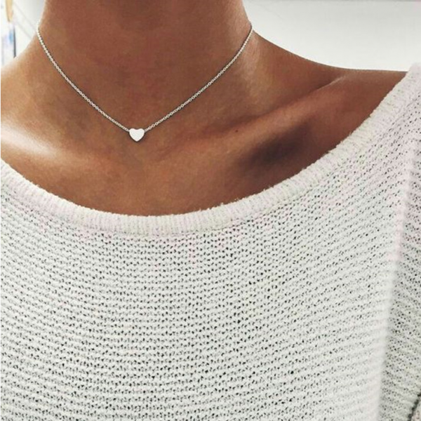 Simple Heart Pendant Necklace