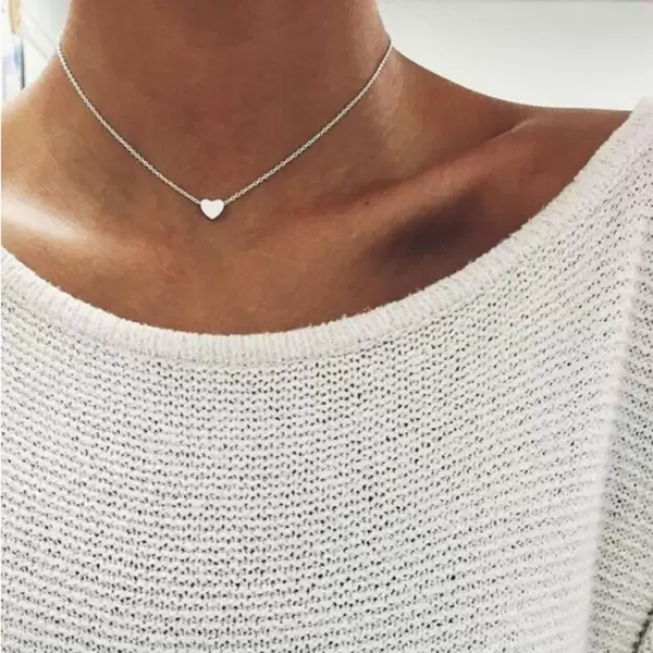 Simple Heart Pendant Necklace