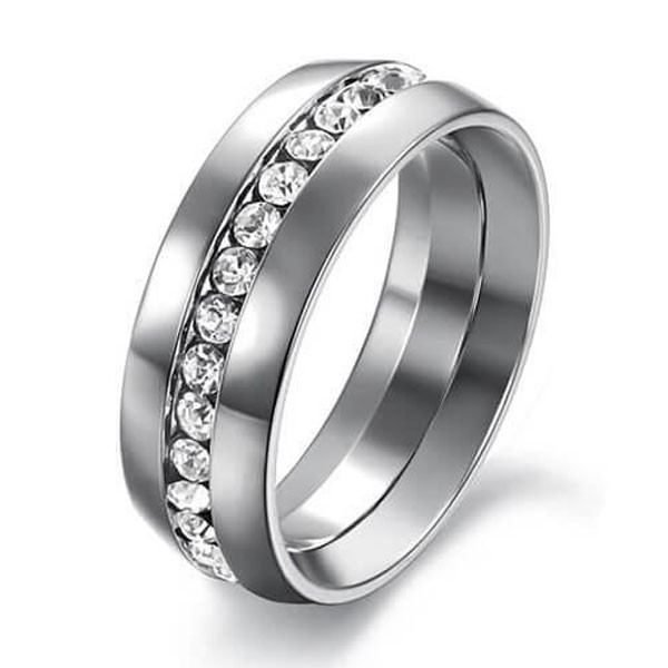 1.25ct Round Cut White Sapphire Eternity Band for Men
