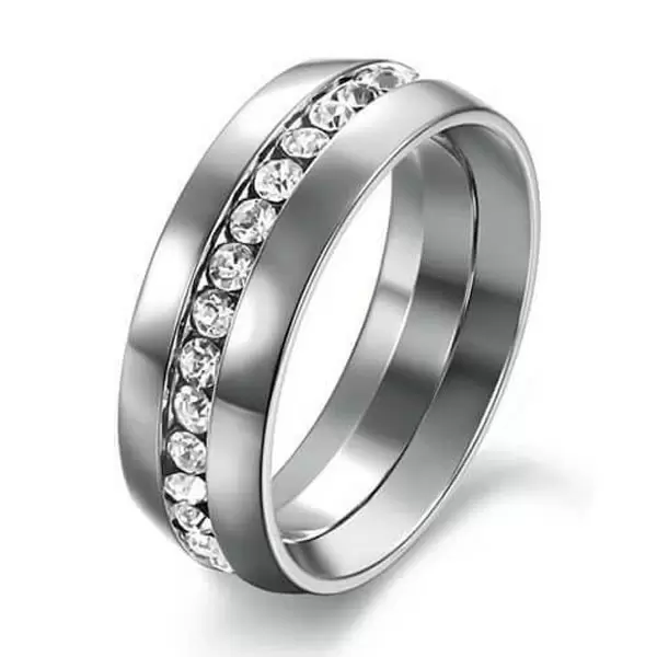 1.25ct Round Cut White Sapphire Eternity Band for Men