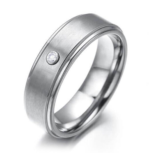 Handmade Classic Titanium Steel Men's Wedding Band
